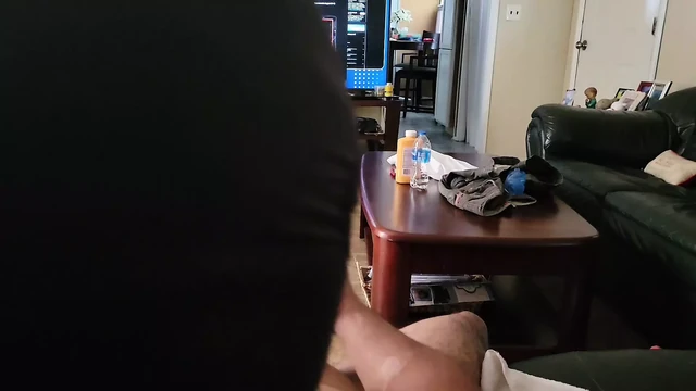 Testing XT5 Auto Stroker Toy on my uncut dick into till I CUM Part 2