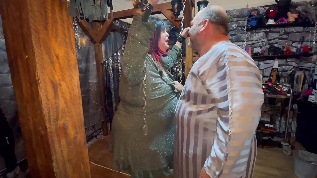 Part 1:- Punishment Session for Stephanie for Not Sucking Enough Cock with Domina Satana and Lanista Bear.