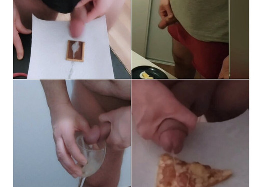 cum food compilation