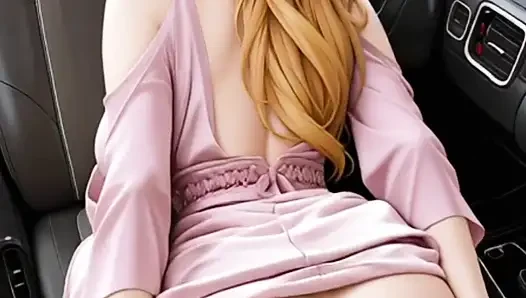 Hentai anime - I sit on the neighbor's dick to get fucked