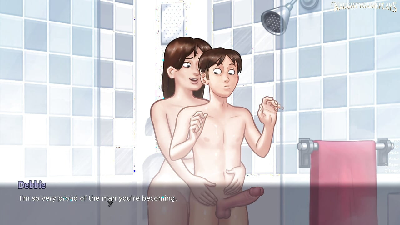Stepmom Gets Surprise By His Massive Cock In The Shower - Summertime Saga 37 By DarkCookie - 3D Hentai Porn Game