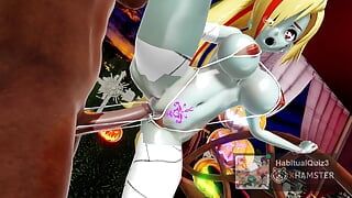 mmd r18 Saki Halloween sexy cosplay fuck want to anal sex milf public  HMV 3d hentai