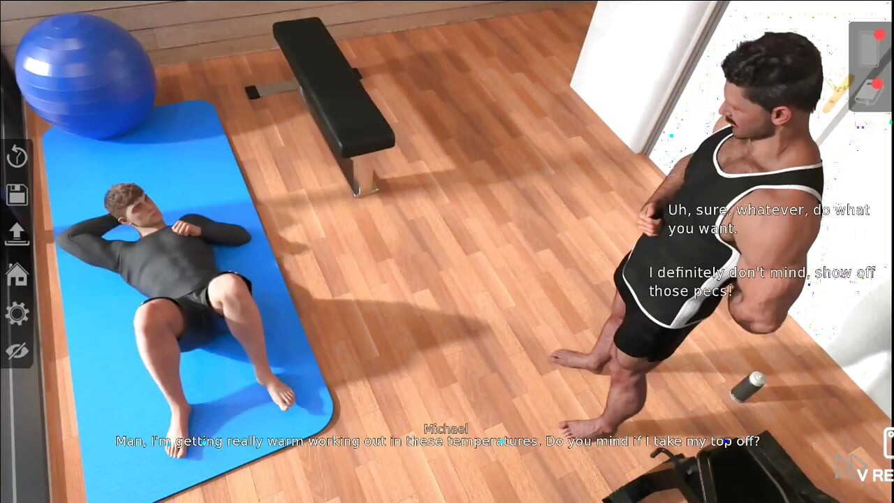 Your muscular tenant trains wishing for his old instructor.