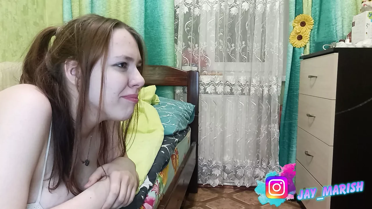 The girl sucks and fucks in her mouth with cum and swallows it from a big dick!