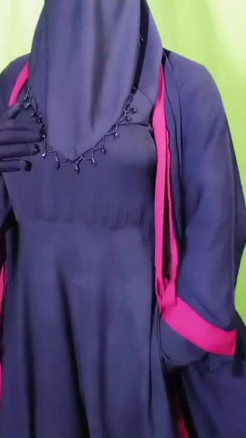 Beautiful Amena Bhabhi has sex indoors wearing a burqa and hijab | Clip 1