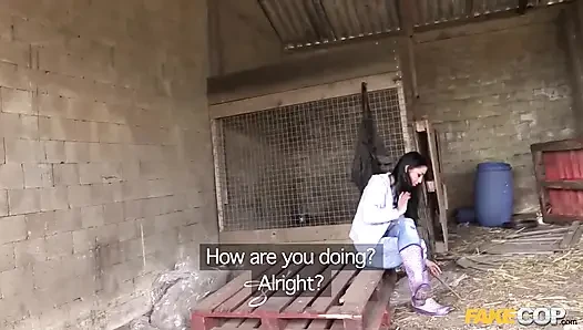 Fake Cop - Inked Farmgirl Needs Some Big Dick