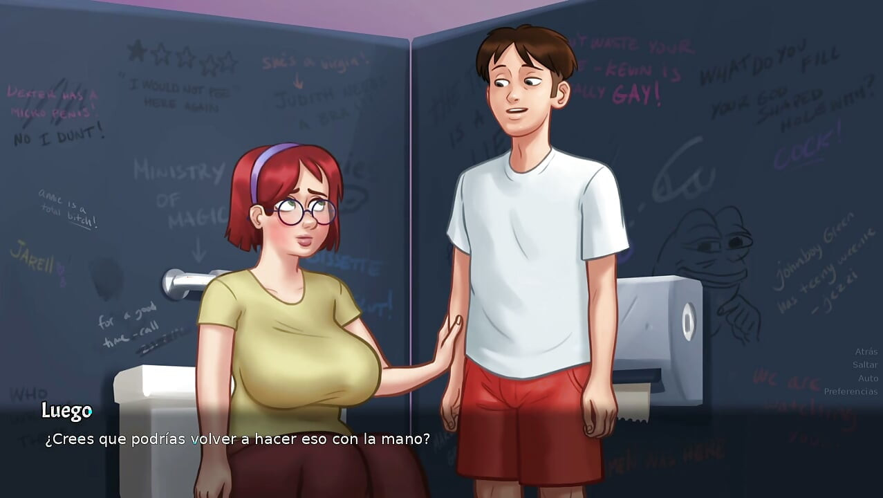 estudiantes pervertidas con un chico - summertime saga