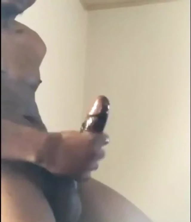 Monster Big Black Cock Letting Out Massive Cumshot
