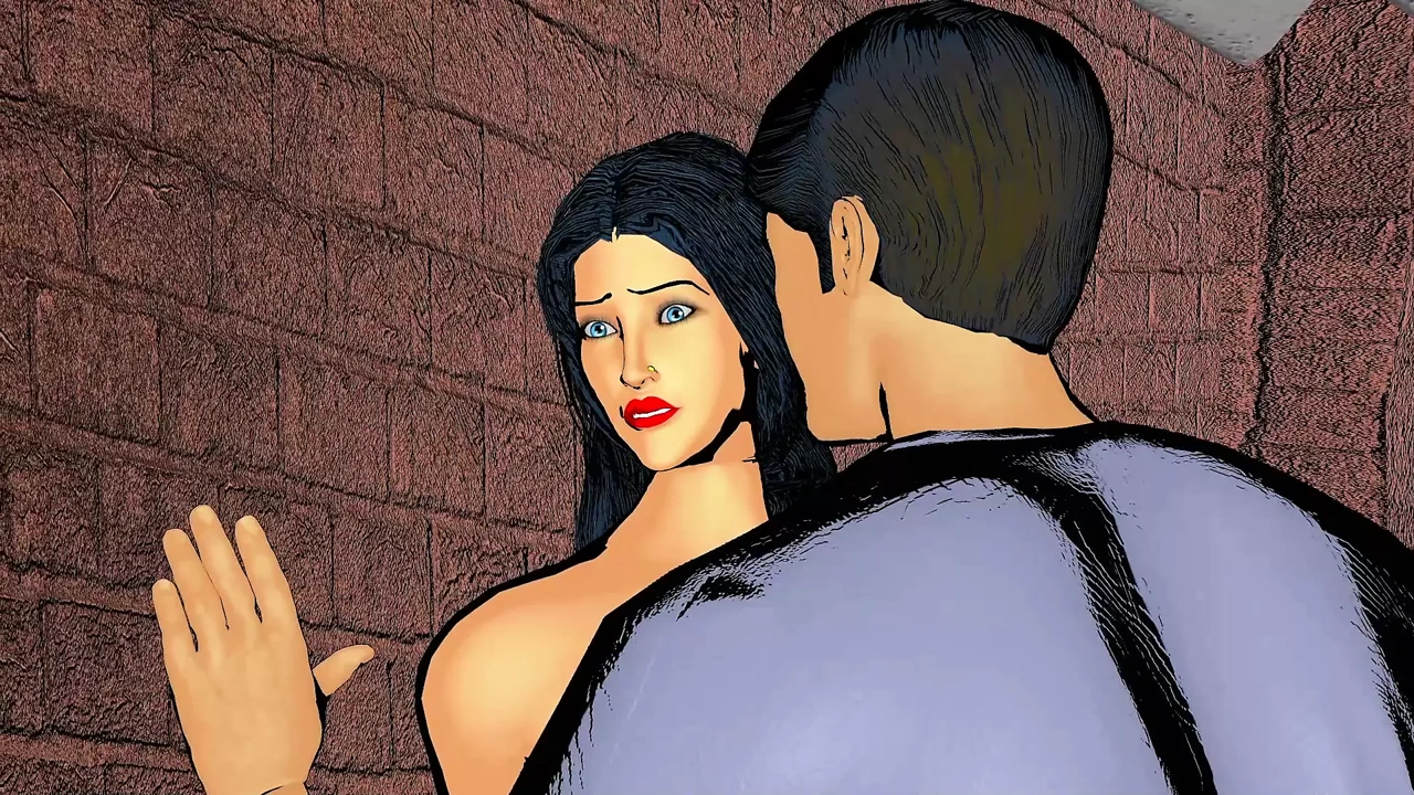 Hot sexy widow woman enjoyed sex in the bathroom