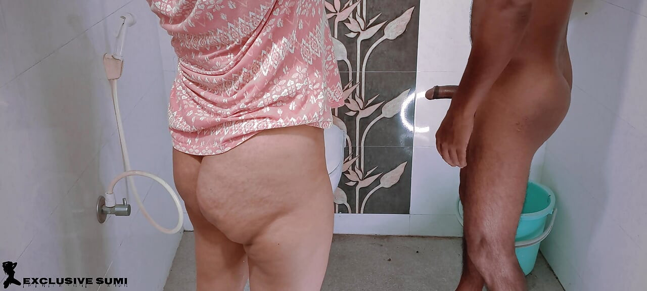 Caught my hot wife masterbating at bathroom and fucked hard to multiple orgasm and squirting.
