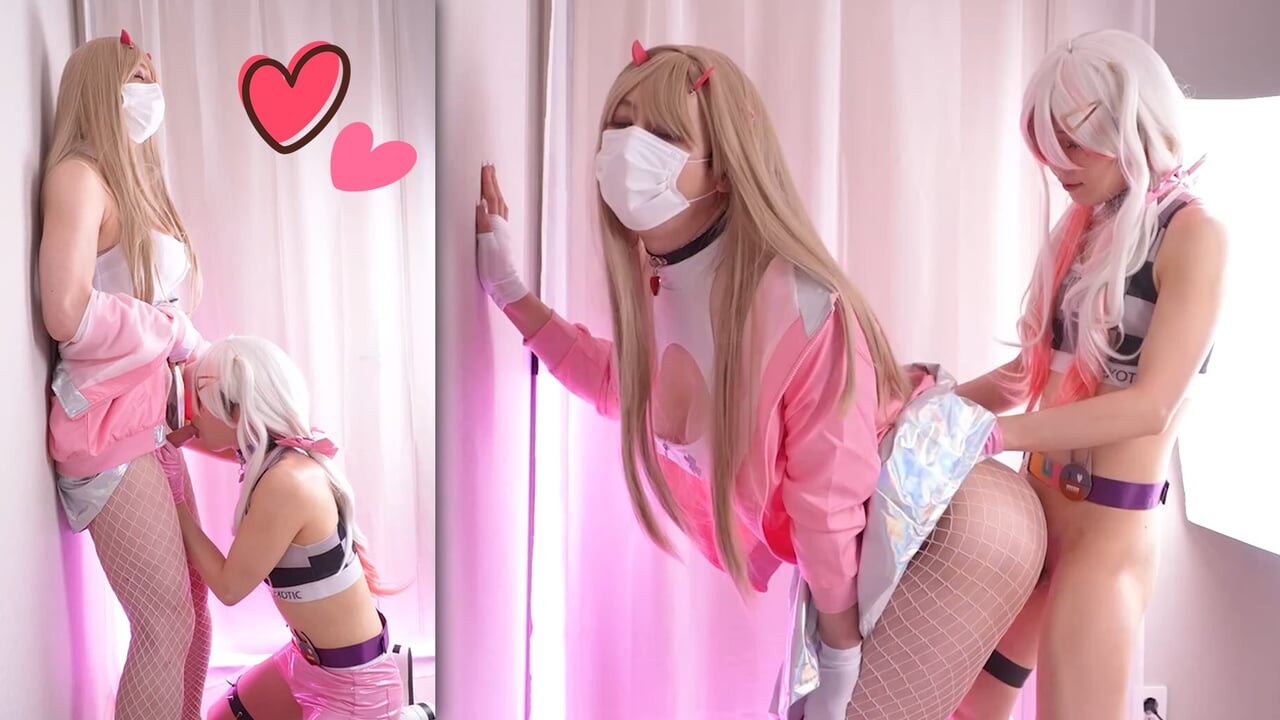 FEMBOY X FEMBOY, NIKKE Viper Jackal Cosplay Fuck, Blowjob Sex Hentai Shemale Asian Trans