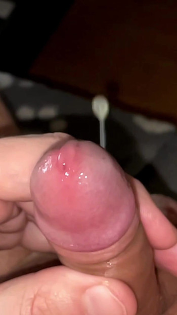 Must-see moment from "play and jerk off with my small foreskin cock"