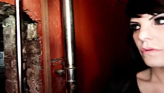 Busty French sluts having fetish lesbo action in the prison