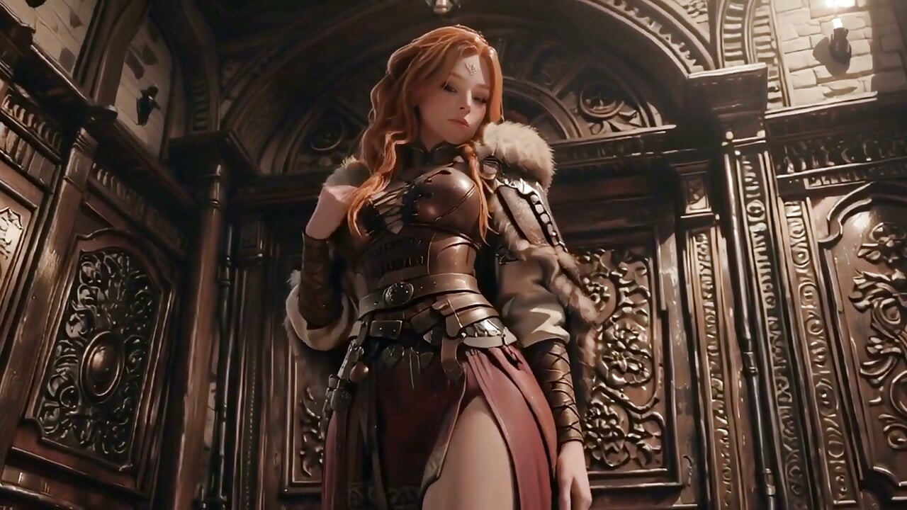 Red Queen's Epic Journey! Cold Beauty in the Gothic Hall, a Lazy Warrior Under Heavy Armor?