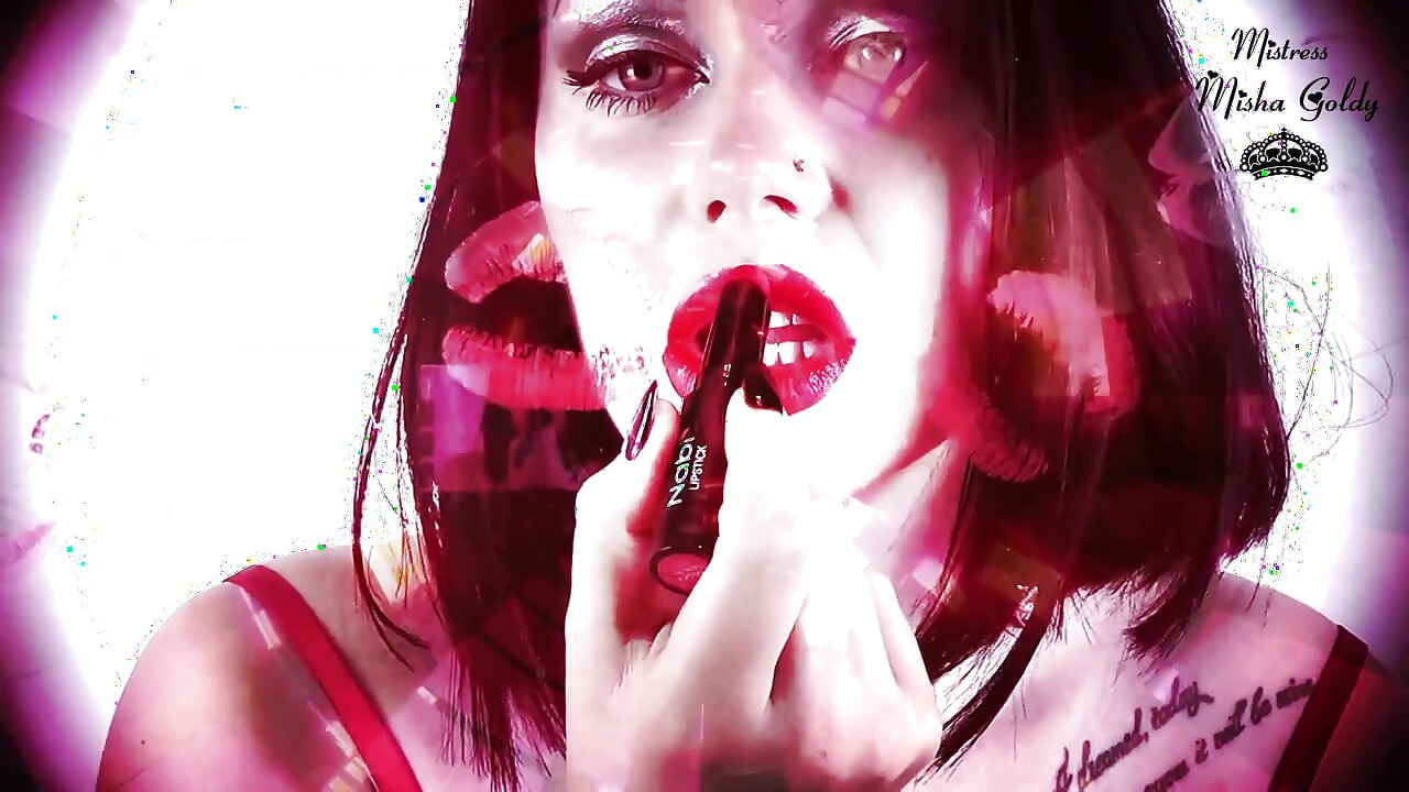 My red kisses on you