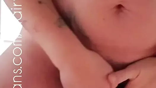 Pissing on the floor, hairy pussy. Teaser.