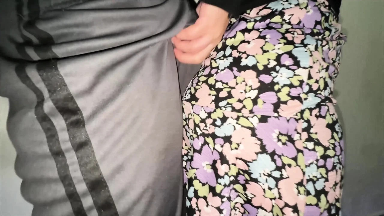 You Can See It When She Strokes the Stranger's Penis
