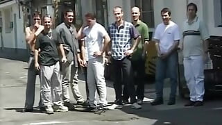 Outdoor Fuck with Huge Cock and Horny Sexy Girls, Gangbang and Cumshot Movie