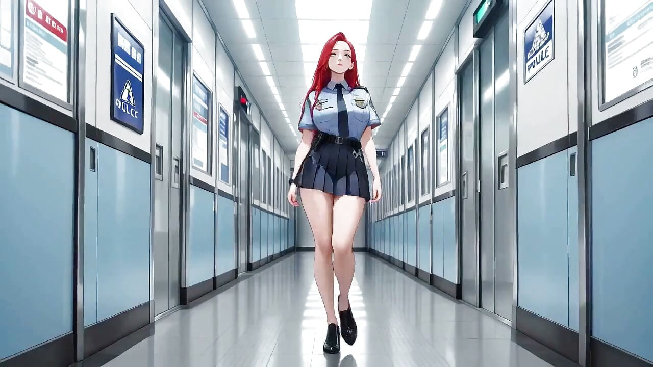 Office Uniform Too Tight, Elevator Door Squeezes Her Waist!
