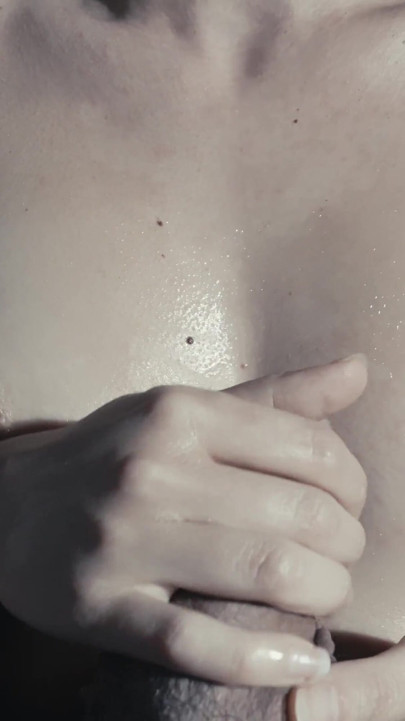 He Fucks My Tits Until I Cum, Then He Gets Down and Licks My Pussy to Orgasm