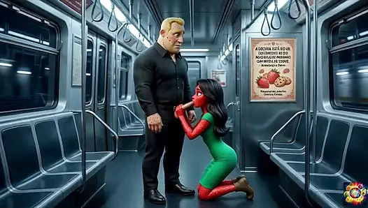 Secret Metro Romance - AI Hentai ASMR