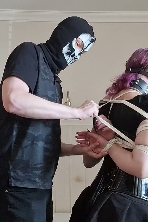 Goth Girl Emily Addams Gets Tied up