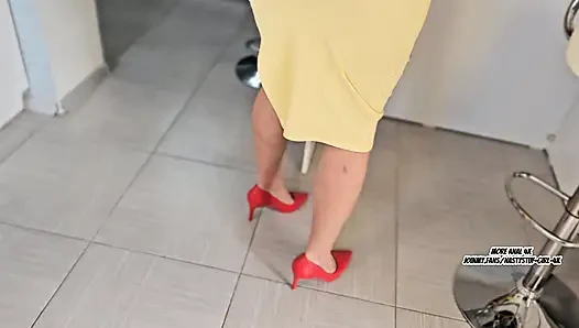 Yellow Dress, Red Heels - Every Moment of Anal Makes Her Swoon