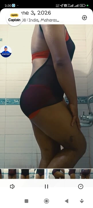Sexy Black lingeria and red bra pantie feeling horney