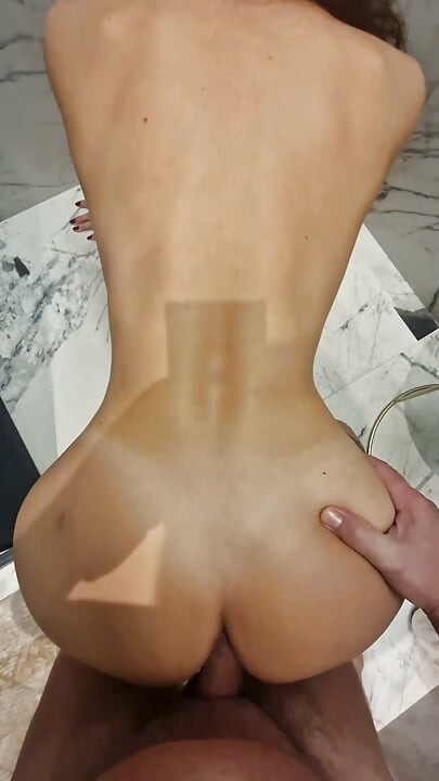 Sexy fuck with a fantastic brunette with big tits