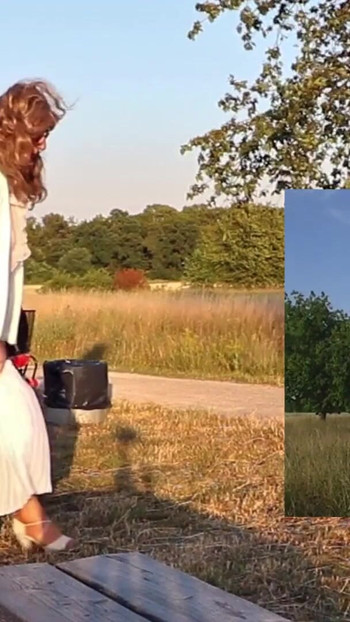 Epic moment from "Plugged Biking In Shiny Nylon Stockings"