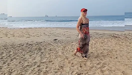 Olgun Sarışın Eş Yürüyüşten Sonra Seksin Tadını Çıkarıyor