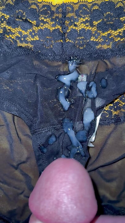 Cum on wife’s panties 27