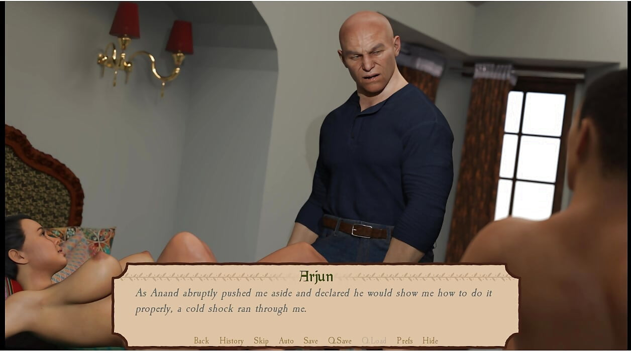 Short Ntr Stories - Strange Tradition - Gameplay -part 2 - Cheating Wife Enjoys Kissing in Front of Her Husband