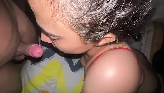 Глубокий минет, миссионерский секс, камшот с новой бхабхи