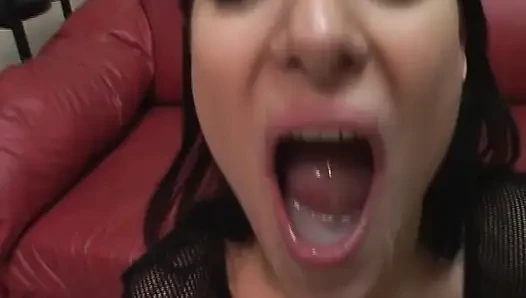 Seductive Brunette Babe Sucks Cock and Fingers Wet Pussy