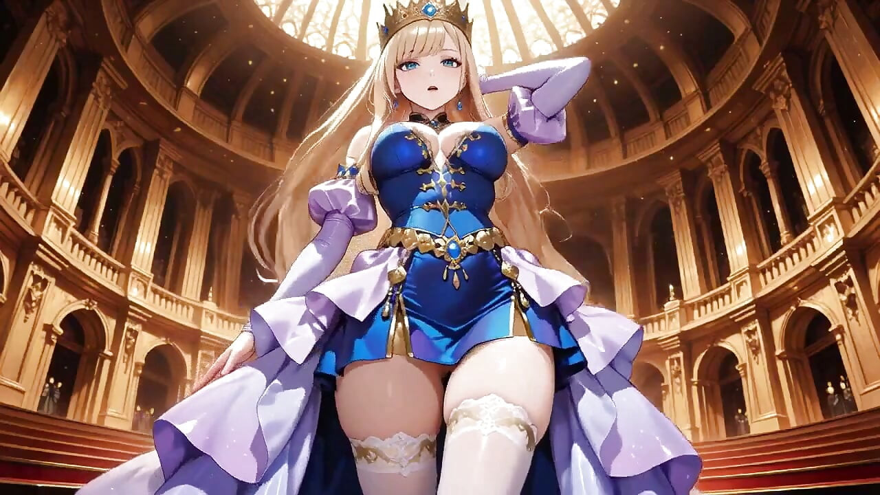 Lazily Leaning on the Red Velvet Throne, Sipping From a Glass with Hazy Eyes