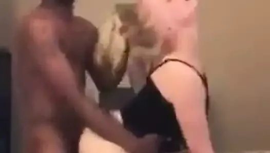 Black Master Fucking White Slut While She’s Singing
