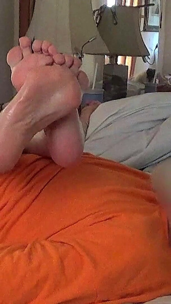 Epic moment from "Ann Gets Head Then Gives Hand Job and Lets him Cum On her Legs and Feet"