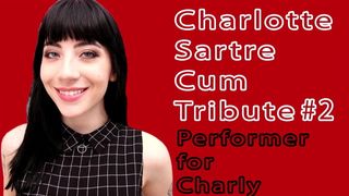 Charlotte Sartre # 2, трибьют спермы для порнозвезды (сперма на видео - видео)