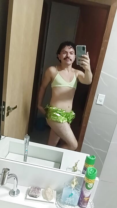 Gay femboy brazilian bikini