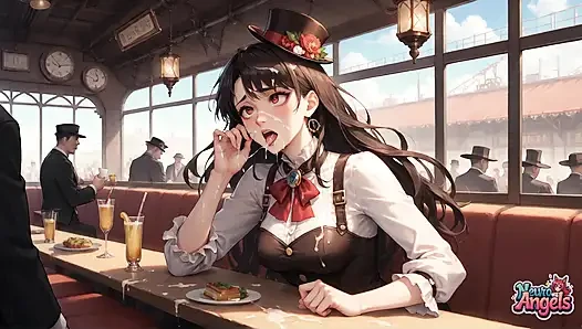 Kremsi steampunk baştan çıkarma: hizmetçinin krem şanti patlaması