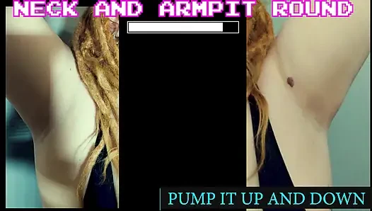 The jerk off to my neck armpits and boobies game jerk it