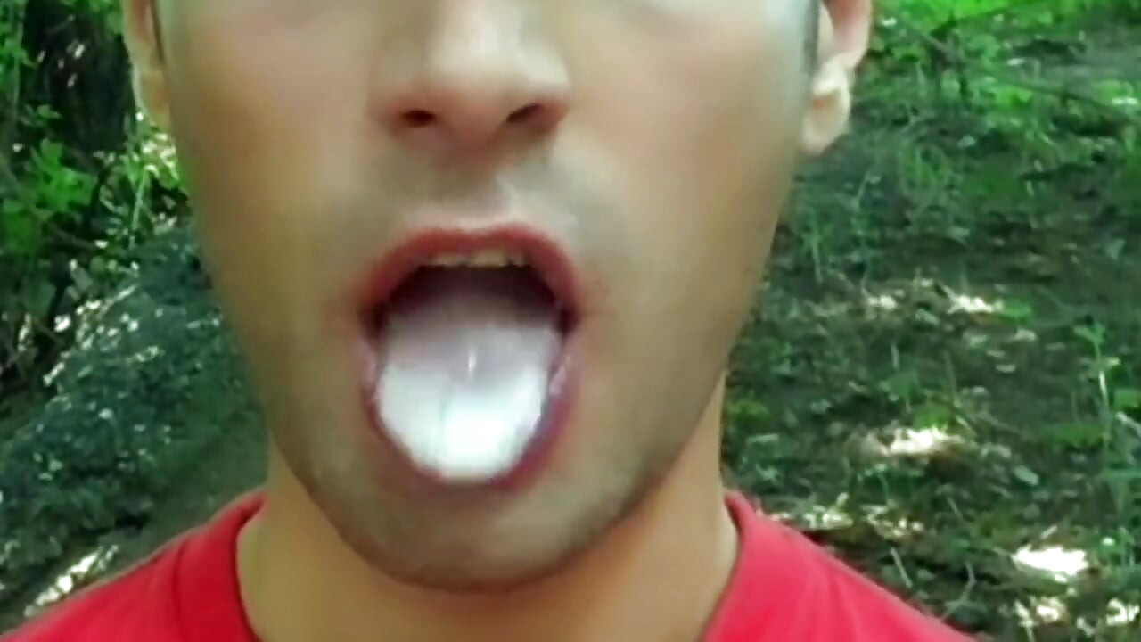 Solo Long Cum Play in Mouth - 3 Strangers Loads Chewed Till Cumfoam and Swallowed
