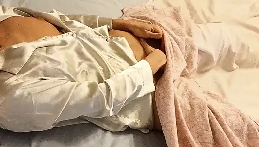 The hot wife wakes up already horny and fingering herself, she definitely needs to be fucked more and more often...