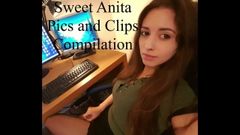 Słodka Anita masturbuje się kompilacją 1