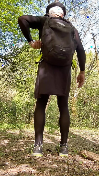 Fat Willi walks around in a jumpsuit.