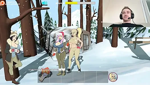 Fuckerman Winter Lovers - Fucked Juicy Woman In Game