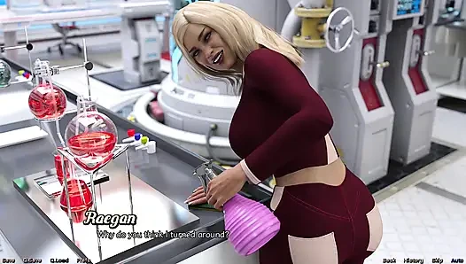Stranded in Space - Stripper MILF Flashes Her Big Tits