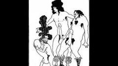 Ilustrações eróticas do livro Aubrey Beardsley