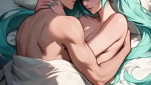 Hatsune Miku, пожалуйста, заставь меня ехать, какие вкусные сиськи